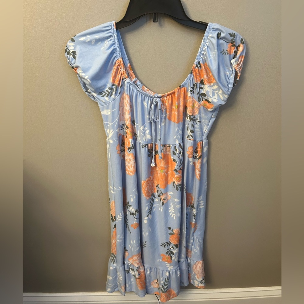 Womens So Brand Ruffle Dress Floral
